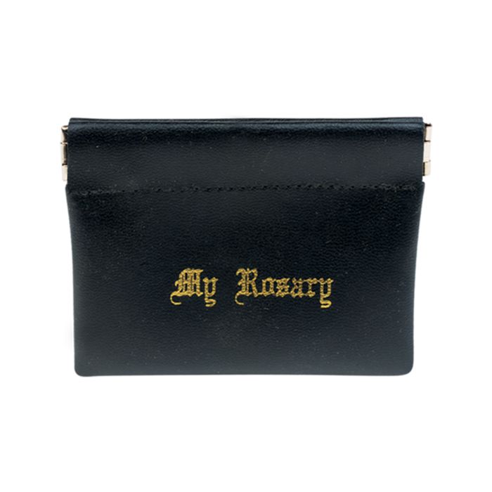 Vinyl Leatherette Squeeze Rosary Case