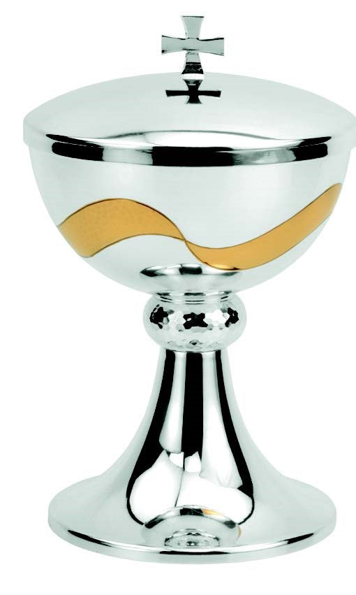#5371 Contemporary Covered Ciborium | Holds 175 Hosts | Two-Tone