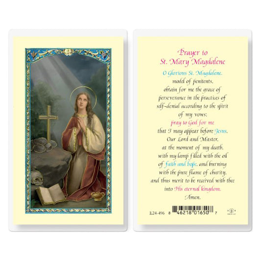 Prayer to Mary Magdalene Holy Card