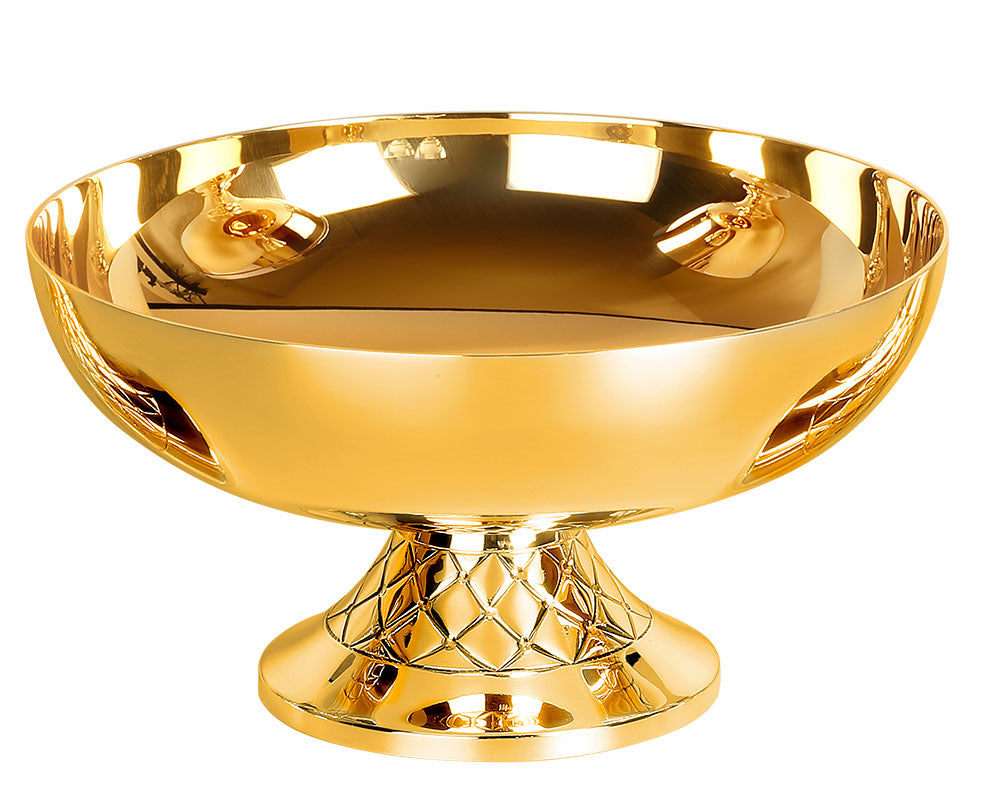 #5427 Hand-Chiseled "Net" Design Open Ciborium | 350 Host Capacity | Multiple Finishes Available