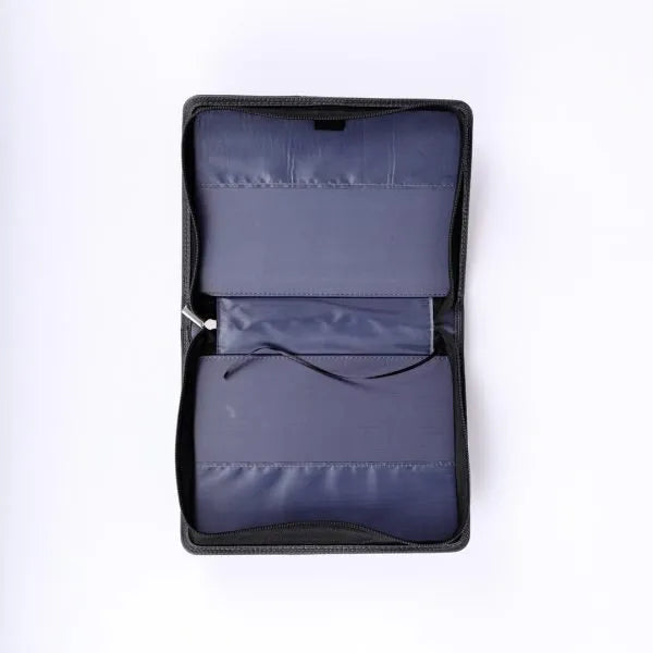 Imitation Leather Unshakable Faith Bible Cover | Grey/Black | Large