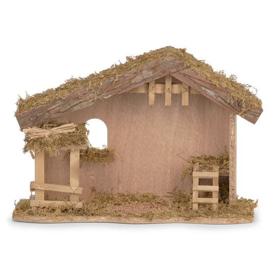 5" Scale Fontanini Rustic Wooden Nativity Stable