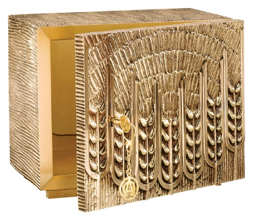 #5531 Wheat Motif Tabernacle | Multiple Finishes Available