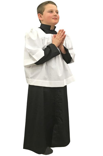 #561 Altar Server Cassock | Poly/Combed Cotton | All Sizes | Red or Black
