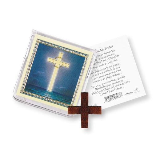 Cross in My Pocket with a Holy Card