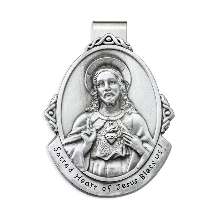 Sacred Heart of Jesus Auto Visor Clip