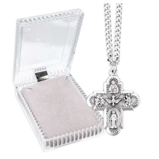 Four Way Cruciform Medal on a 24" Chain