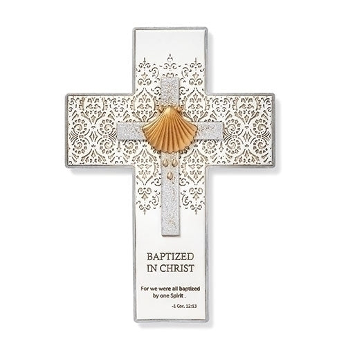 Polyresin Baptism Wall Cross