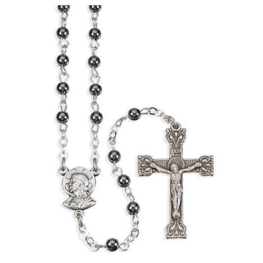 4mm Genuine Hematite Gemstone Bead Rosary