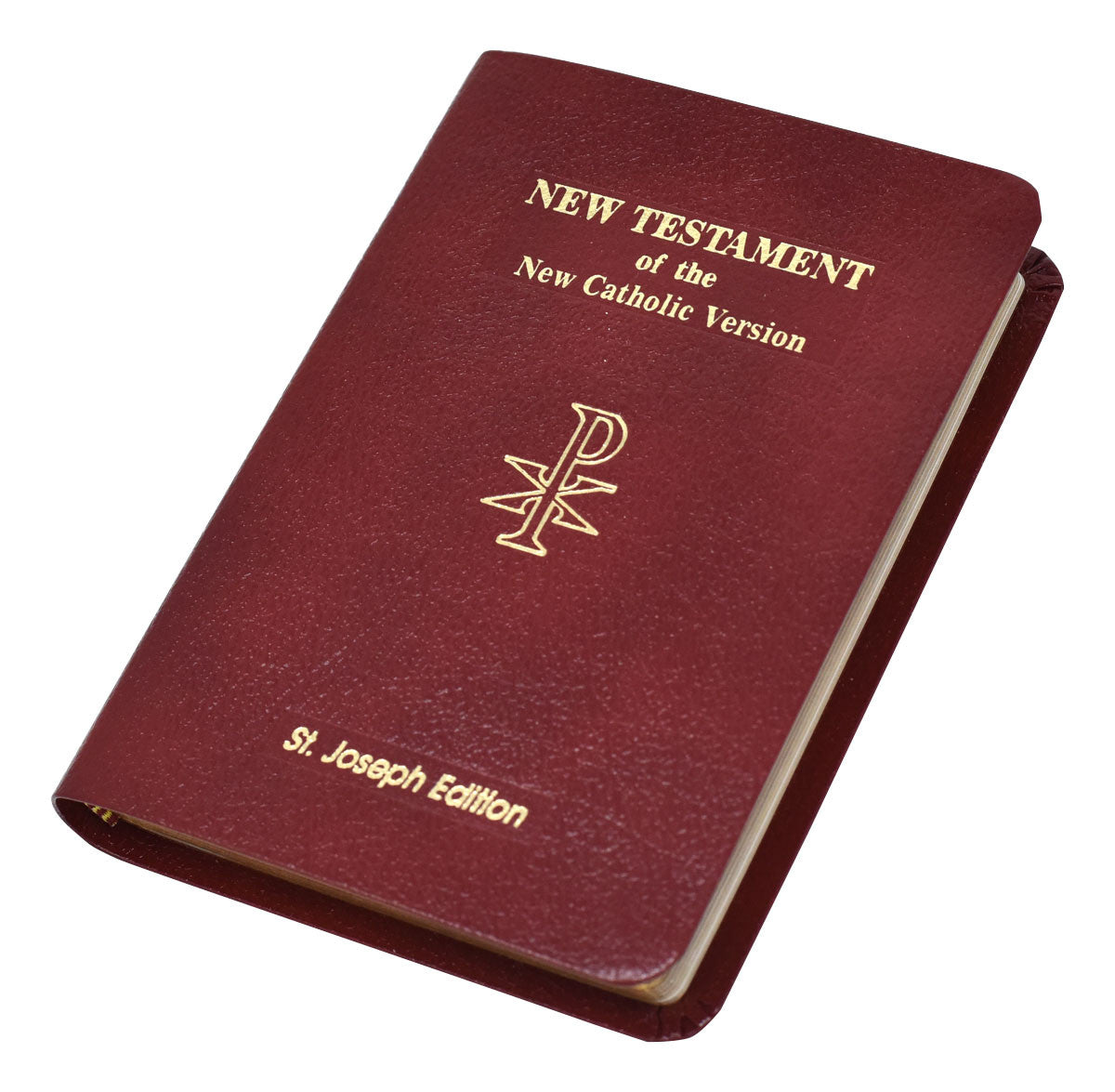St. Joseph New Catholic Version New Testament | Burgundy Leather | Vest Pocket Edition