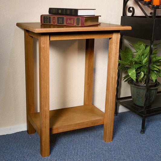 Credence Table | Light Maple Finish