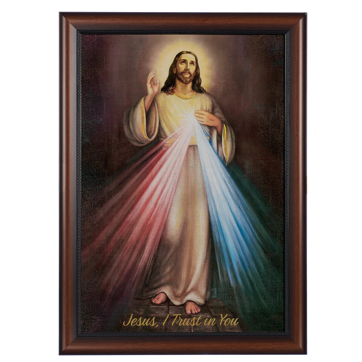 Divine Mercy Framed Art | 28" x 20"