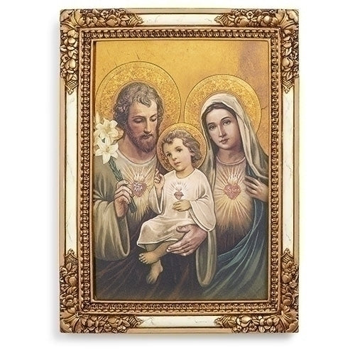 7" Sacred Hearts Holy Family Wall Plaque