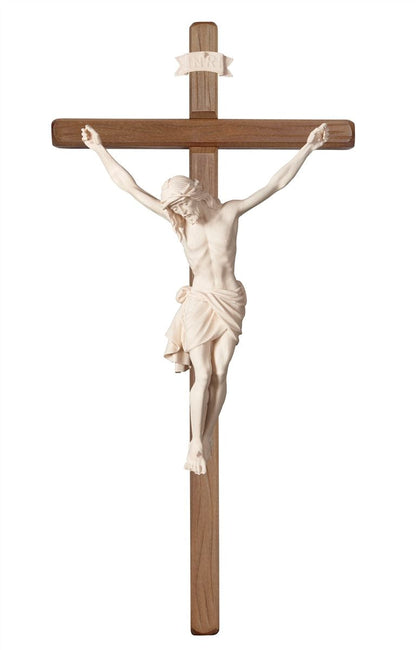 Siena Dark Stained Straight Crucifix | Multiple Sizes & Colors/Finishes