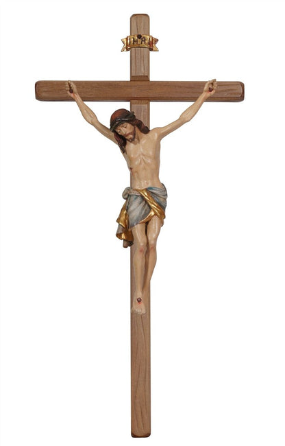 Siena Dark Stained Straight Crucifix | Multiple Sizes & Colors/Finishes