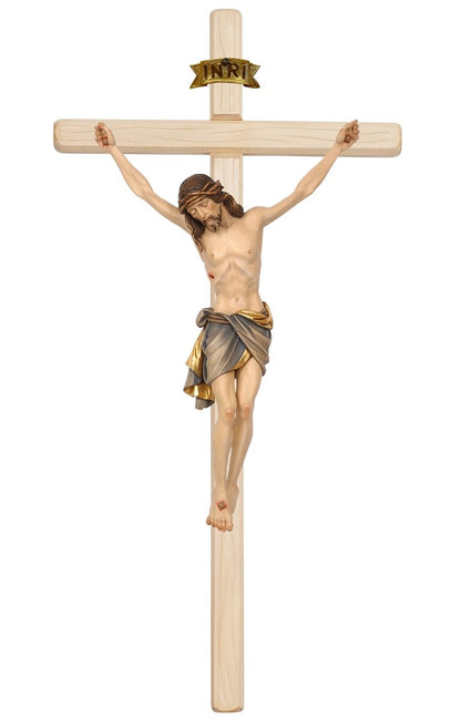 Siena Light Stained Straight Crucifix | Multiple Sizes & Colors/Finishes