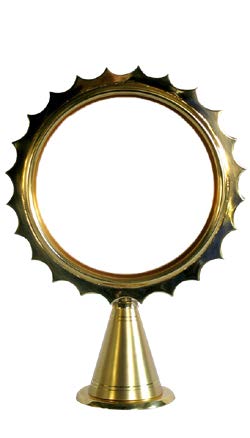 Chapel Monstrance| 2-3/4" Luna | Gold-Plated | Handmade in Italy