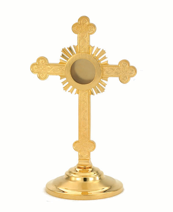 #7313 Cross Reliquary | 24K Gold-Plated