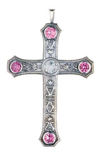#7500 IHS Pectoral Cross | Multiple Finishes Available | Made in Spain