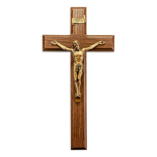 Walnut Cross with Museum Gold Finish Corpus