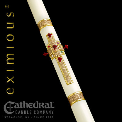 Evangelium™ eximious® Paschal Candle | 51% Beeswax | All Sizes