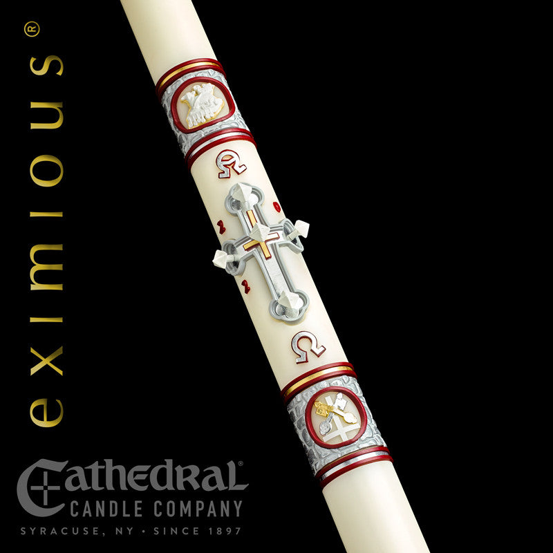 Upon This Rock™ eximious® Paschal Candle | 51% Beeswax | All Sizes