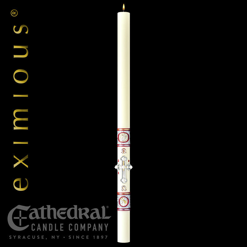 Upon This Rock™ eximious® Paschal Candle | 51% Beeswax | All Sizes
