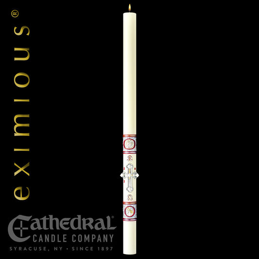 Upon This Rock™ eximious® Paschal Candle | 51% Beeswax | All Sizes