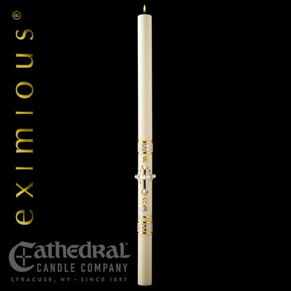 Merciful Lamb™ eximious® Paschal Candle | 51% Beeswax | All Sizes