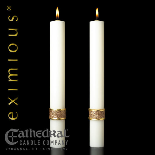 Custom Evangelium Side Candles, 1-1/2" x 26"