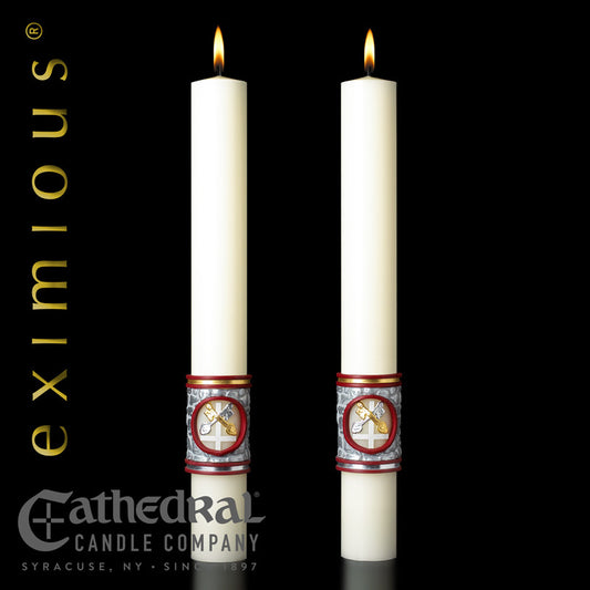 Upon This Rock™ eximious® Complementing Altar Candles | 51% Beeswax | All Sizes