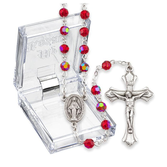 Aurora Borealis Birthstone Rosary