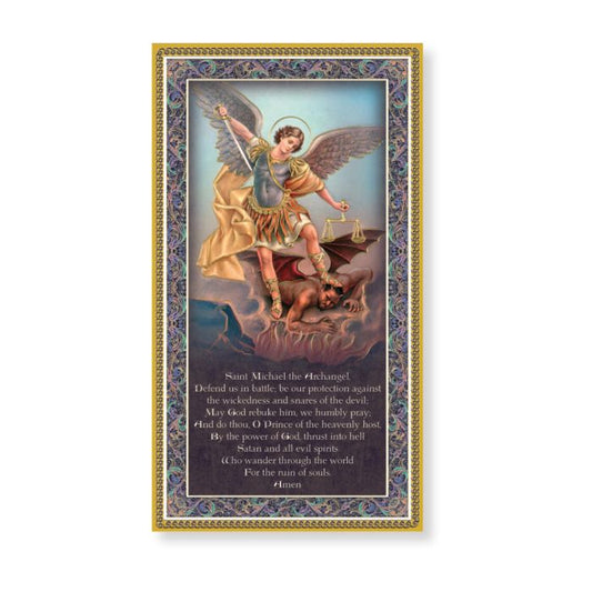 Saint Michael Plaque with Prayer