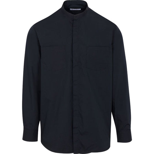 Ample  Cut Long Sleeve Neckband - Black