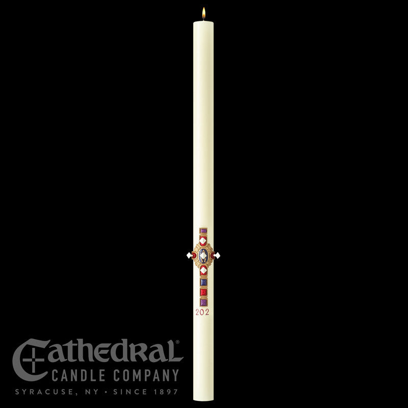 Christ Victorious SCULPTWAX Paschal Candle