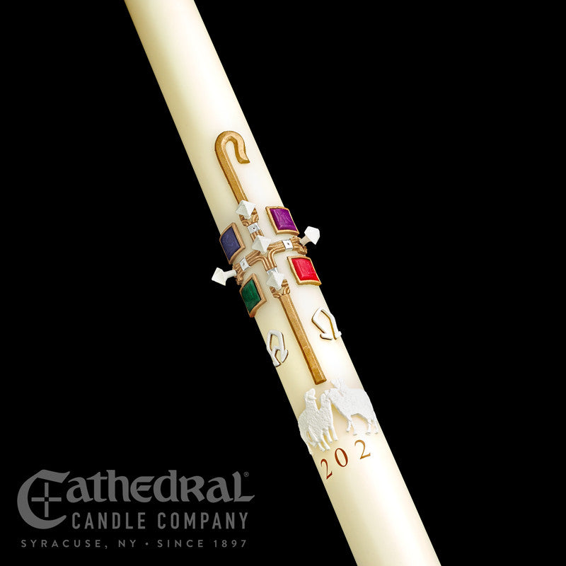 The Good Shepherd SCULPTWAX Paschal Candle