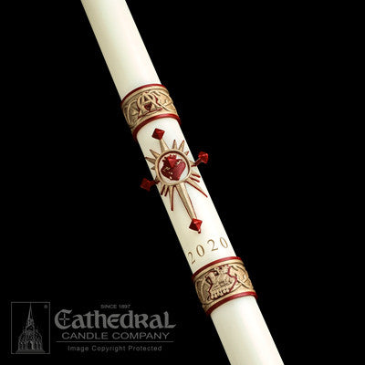 Sacred Heart SCULPTWAX Paschal Candle