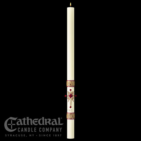 Sacred Heart SCULPTWAX Paschal Candle