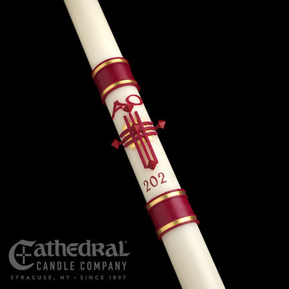 Crux Trinitas SCULPTWAX Paschal Candle