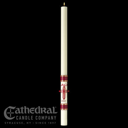 Crux Trinitas SCULPTWAX Paschal Candle