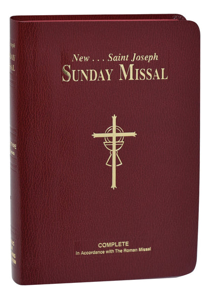 St. Joseph Sunday Missal | Large Type Edition | Burgundy
