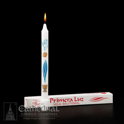 Decorated Baptismal Candle