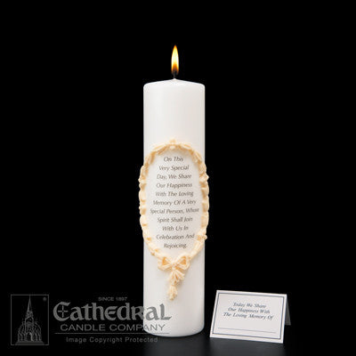 Remembrance Memorial Candle with Place Card