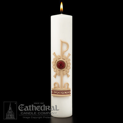 Holy Trinity Christ Candle | 3" x 14"