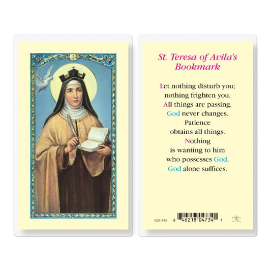 Saint Teresa of Avila Holy Card