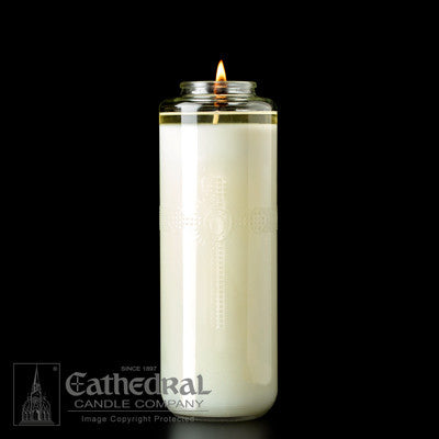 PrimaSanctum 8-Day Glass Bottle Style Candles
