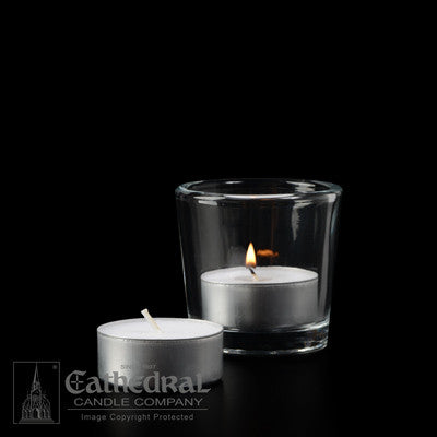 Tea Lights Disposable Metal Cup Votive Candles | 4 Gross Case