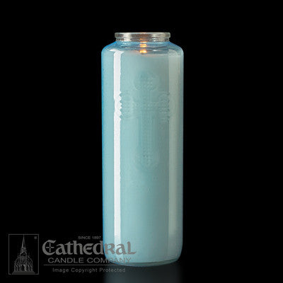 6-Day Crystal & Colored Glass Offering Candles | All Colors