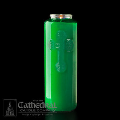 6-Day Crystal & Colored Glass Offering Candles | All Colors