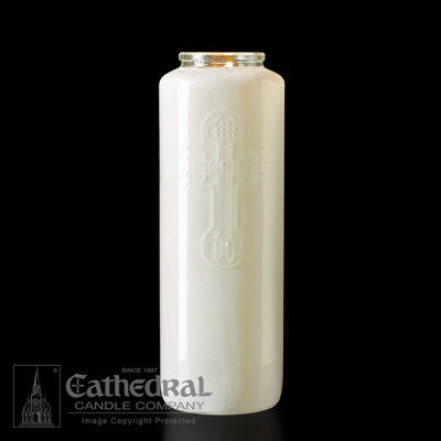 6-Day Crystal & Colored Glass Offering Candles | All Colors